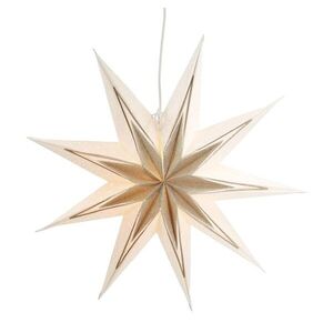 Závěsná champagne papírová zdobená hvězda Vintage Paper Star Glitt - 60 cm 52095503 obraz