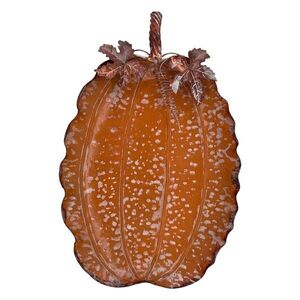 Rustikální kovová oranžová mísa dýně Pumpkin Rust - 56*34*6 cm 5Y1485 obraz