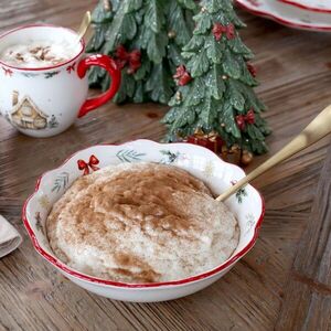 Vánoční keramická mísa Chalet de Noël – Ø 21*6, 5 cm / 800ml 63017133 obraz