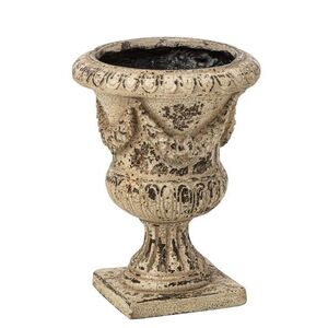 Béžový antik dekorační květináč Vintage Chateau – 31*31*40, 5 cm 267481 obraz