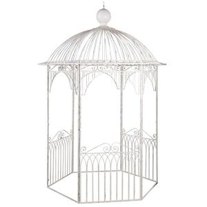 Bílý antik kovový zahradní altán Vintage Romance – 200*200*325 cm 267487 obraz