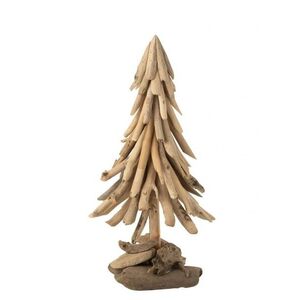 Dřevěný vánoční stromek z kousků naplaveného dřeva Driftwood M – 23*23*50 cm 57805 obraz