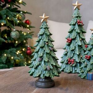 Zelený vánoční stromek se šiškami Noël Tree z polyresinu – Ø 11*24 cm 52096821 obraz