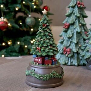 Hudební skříňka Cherry Noël Tree s vánočním stromečkem – Ø 10*19 cm 52096620 obraz