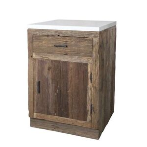 Hnědá antik skříňka s mramorovou deskou Grimaud Kitchen – 60*60*97 cm 40060500 obraz