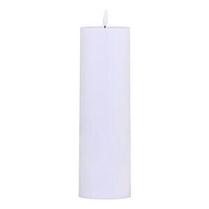 LED veliká sloupová venkovní bílá svíčka Pillar LED – Ø 10*35 cm / 3AAA 71078001 obraz