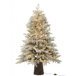 Vánoční zasněžený stromek s 600 LED světýlky na podstavci Snowy – 110*110*150 cm 58755 obraz