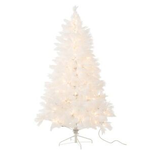 Bílý nadýchaný vánoční strom Boho Pampa 400 LED – 132*132*210 cm 58983 obraz