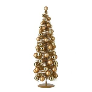 Zlatý stromek s ozdobami J-line by Jolipa – 13*13*45 cm 266730 obraz