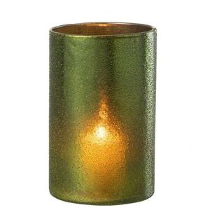 Velký zelený skleněný svícen Hurricane Green – 12*12*20 cm 35130 obraz