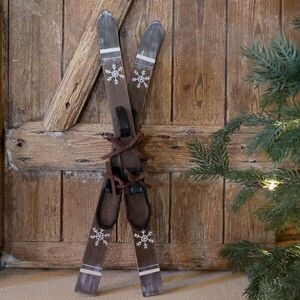 Vintage dřevěné lyže Mocca Ski Antique – 15*7*60 cm 52103020 obraz