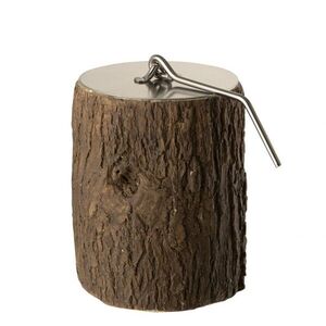 Stolní kulaté ohniště Fire Pit Round Trunk v designu kmene stromu – 10*10*12 cm 55492 obraz