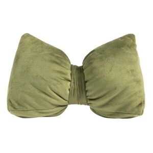Zelená sametová zarážka do dveří ve tvaru mašle Bow green – 24*10*16 cm DCFGDSBAG obraz