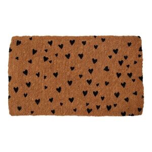 Ručně vyrobená kokosová rohožka se srdíčky Hearts – 75*45*4 cm KMHGHA obraz