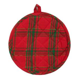 Červeno-zelená kulatá chňapka podložka Wonder Christmas – Ø 20*1 cm 7048GJFJ01 obraz