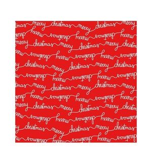 Červené papírové vánoční ubrousky Merry Christmas – 33*33 cm (20ks) 27528 obraz