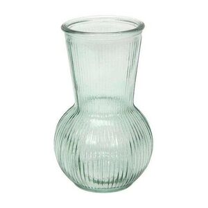 Zelená vroubkovaná skleněná váza Tilly Belly – Ø 11*18 cm 45997 obraz