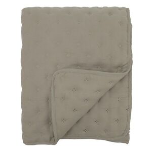 Měkká taupe prošívaná deka / přehoz Aix Soft – 180*130 cm 16125328 obraz