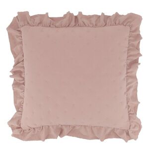 Růžový povlak na polštář s volánkovým okrajem Aix Soft – 50*50 cm 16125031 obraz