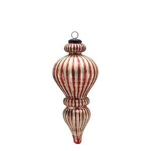 Vánoční veliká červená champagne skleněná ozdoba Ornament – Ø 13*30 cm 52109733 obraz