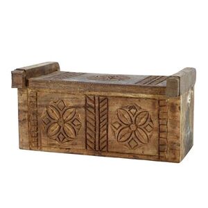 Krabička Grimaud s vyřezáváním a víkem z recyklovaného dřeva – 36*19*17 cm 41083700 obraz