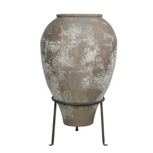 Béžový antik květináč s podstavcem Chic Antique – Ø 49*85 cm 65103319 obraz