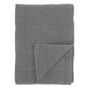 Hromově šedý přehoz s opraným vzhledem Aix Vintage – 180*130 cm 16102126 obraz