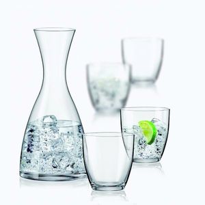 Crystalex Water Set Kate karafa a sklenice na vodu 1+4 obraz