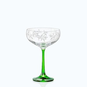 Crystalex Holly Jolly green 180 ml 4 ks obraz