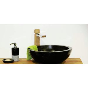 Indera Gemma 501 Ø 50 cm Black Kamenné umyvadlo leštěný mramor 57012 obraz