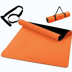 MOVIT M77382 Fitness jóga podložka protiskluzová 190 x 100 x 0, 6 cm (oranžová) obraz