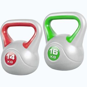 Gorilla Sports Kettlebell set, plast, 14 kg, 16 kg obraz