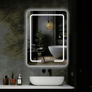 IREDA Koupelnové zrcadlo s LED osvětlením, 60 x 80 cm 95782 obraz