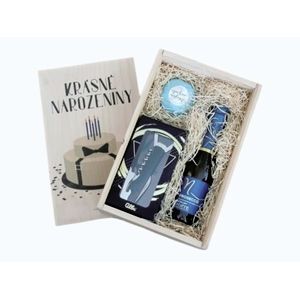 Dřevěná bedna k narozeninám - pro muže obraz