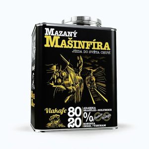 Dárková mletá káva pro milovníky vlaků obraz
