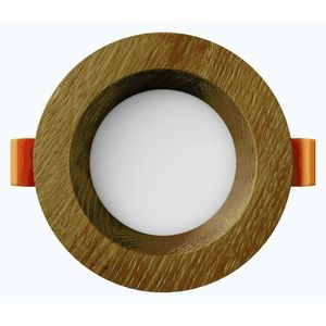 APLED LED vestavené svítidlo Rondo Woodline Dub kulaté 90mm 3W Barva světla: Teplá bílá 21260 obraz