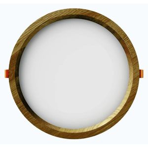 APLED LED vestavené svítidlo Rondo Woodline Dub kulaté 264mm 18W Barva světla: Teplá bílá 21266 obraz