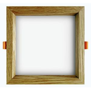 APLED LED vestavené svítidlo Square Woodline Dub hranaté 170x170mm 12W Barva světla: Teplá bílá 21288 obraz
