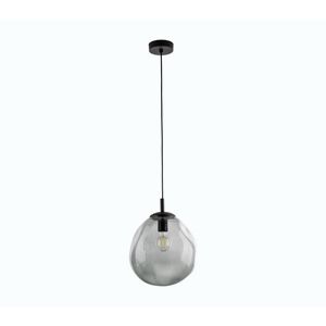 TK Lighting Černý závěsný lustr SOL s kouřovým stínidlem 250mm pro žárovku E27 TK10084 obraz