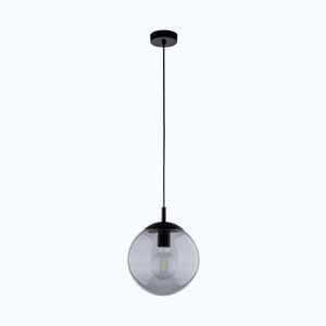 TK Lighting Černý závěsný lustr Esme s kouřovým stínidlem 250mm pro žárovku E27 TK5378 obraz