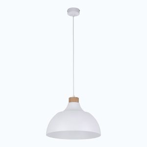 TK Lighting Bílý závěsný lustr Cap pro žárovku E27 TK2070 obraz