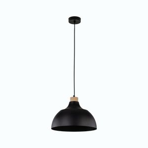 TK Lighting Černý závěsný lustr Cap pro žárovku E27 TK2071 obraz