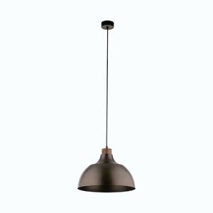 TK Lighting Hnědý závěsný lustr Cap pro žárovku E27 TK6926 obraz