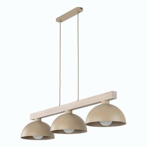 TK Lighting Béžový závěsný lustr Oslo pro žárovku 3x E27 TK11012 obraz
