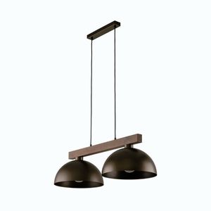 TK Lighting Hnědý závěsný lustr Oslo pro žárovku 2x E27 TK4507 obraz