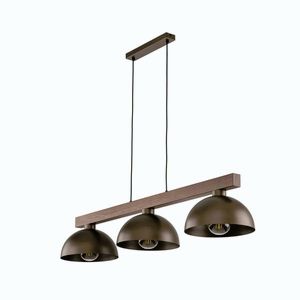 TK Lighting Hnědý závěsný lustr Oslo pro žárovku 3x E27 TK6299 obraz