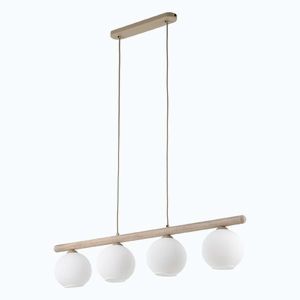 TK Lighting Závěsný lustr Virlo s dekorem dřeva pro žárovku 4x E14 TK11080 obraz