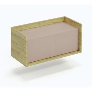 KALANCHOE nízká skříňka 2D, hikor přírodní/starorůžová obraz