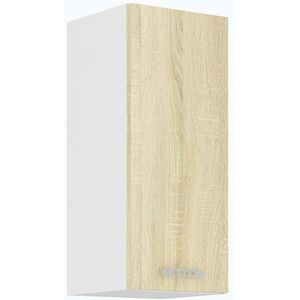 ESTRELLA, horní skříňka 30 G-72 1F, korpus: bílá, dvířka: dub sonoma obraz