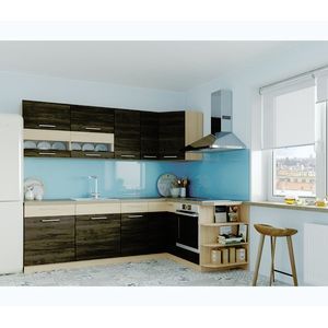 Rohová kuchyně RUTHIN 250x170, rijeka tmavá obraz